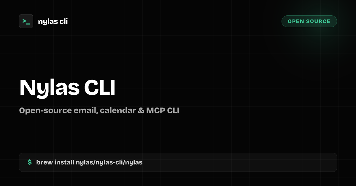 Open-Source Email, Calendar & MCP CLI
